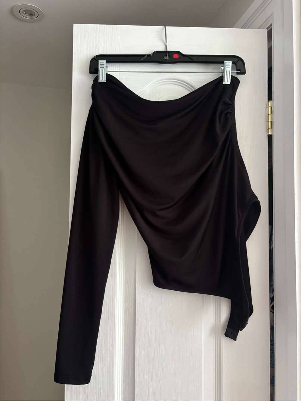 2 4 1 Black One sleeve bodysuit  and Army green colour one sleeve  top.